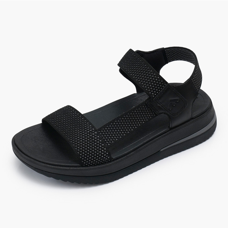 SURFF TWO-TONE WEBBING/LEATHER BACK-STRAP SANDALS 샌들 (womens) HK1-001