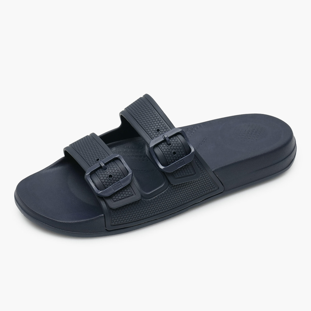 IQUSHION TWO-BAR BUCKLE SLIDES 슬리퍼 (womens) FD2-399